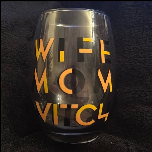 Celebrate It Other - Wife mom witch wine glass